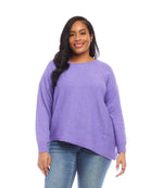 Plus Size Asymmetric Sweater