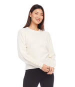 Button Sleeve Sweater
