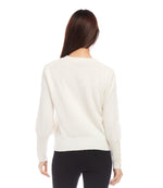 Button Sleeve Sweater
