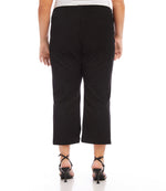 Plus Size Cropped Pintuck Pants