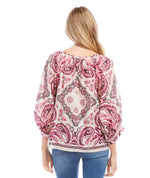 Scarf Print Top