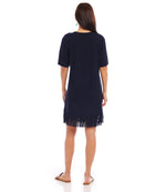 V-Neck Fringe Dress