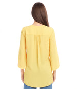 Petite Size Bracelet Sleeve Asymmetric Top