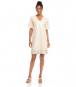 V-Neck Fringe Dress