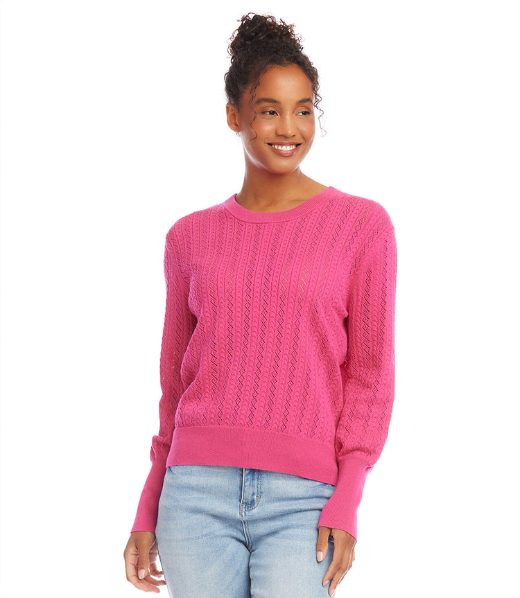 Pointelle Sweater