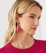 Large Natural Gemstone Earrings