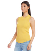 Ribbed Sleeveless Sweater Tank