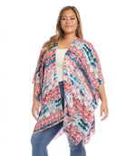 Plus Size Open Front Jacket