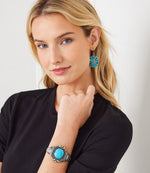 Turquoise Stone Cuff Bracelet