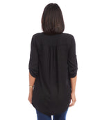Asymmetric Hem Wrap Top