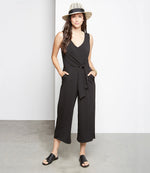 Petite Size Tie-Front Jumpsuit
