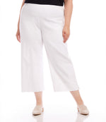 Plus Size Cropped Wide Leg Pants