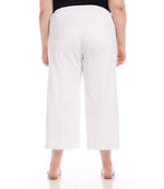 Plus Size Cropped Wide Leg Pants