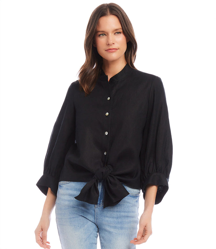 Tie-Front Top