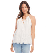 Embroidered Halter Top