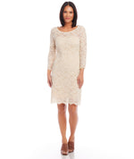 Scoop Neck Lace Dress