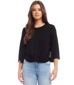 Drape Front Top