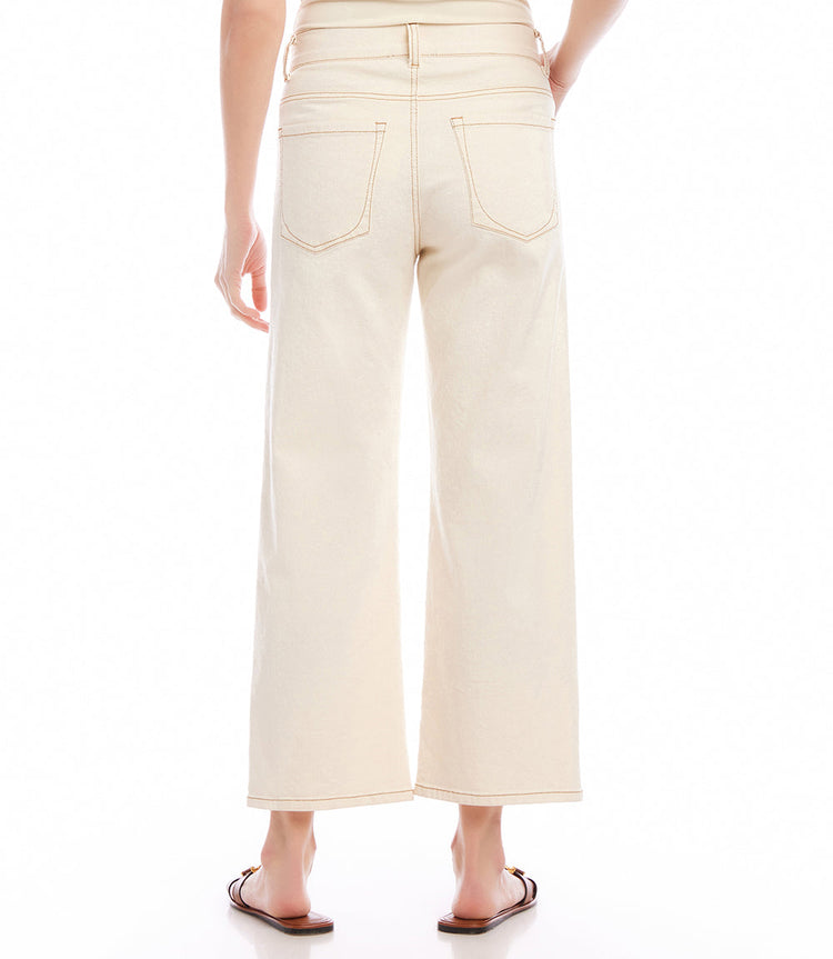 Cropped Wide Leg Jeans