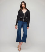 Contrast Trim Cardigan